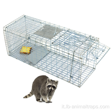 Humane Piccola gabbia per trappola per l&#39;acciaio di controllo degli animali vivi